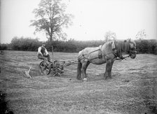 Horsedrawn agricultural machinery near Hellidon, Northamptonshire, c1873-c1923. Artist: Alfred Newton & Sons