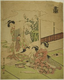 Painting (Ga), from an untitled series of the four accomplishments, c. 1772/75. Creator: Utagawa Toyoharu.