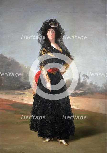 Portrait of María Cayetana de Silva (1762-1802), 13th Duchess of Alba, 1797. Artist: Goya, Francisco, de (1746-1828)