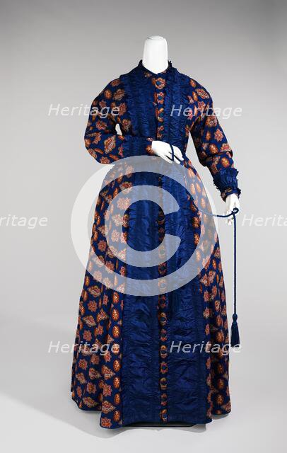 Dressing gown, American, 1865-75. Creator: Unknown.