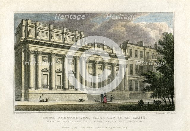 Lord Grosvenor's Gallery, Park Lane, London, 1828. Artist: William Deeble
