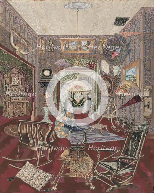 Sitting Room, 1935/1942. Creator: Perkins Harnly.