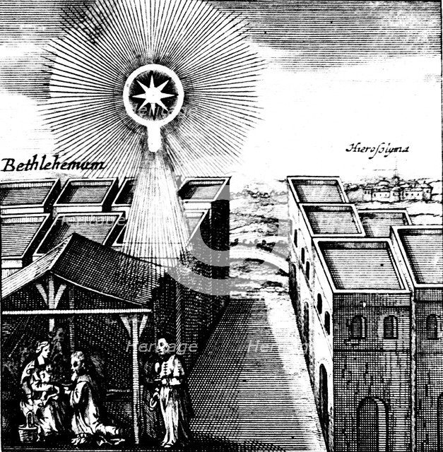 Magi presenting gifts to the infant Jesus, 1666. Artist: Stanislaus de Lubienietski