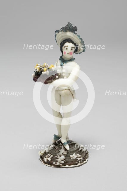 Boy with a Basket, France, 1750/99. Creator: Verres de Nevers.