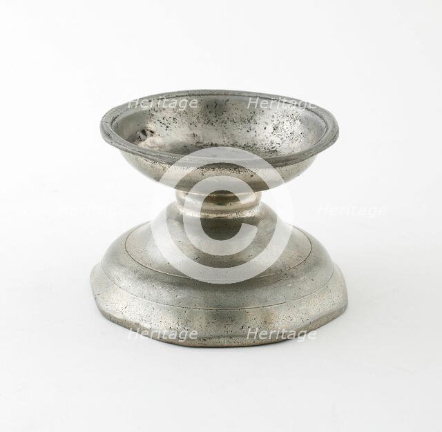 Footed Salt, Europe, c. 1700. Creator: Unknown.