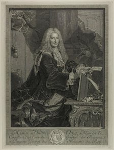 Portrait of Philibert Orrey, 1737. Creator: Francois Bernard Lepicie.