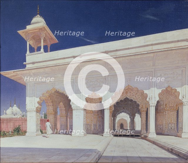 The throne hall of the Mughal Emperors in the Delhi Fort, 1875. Artist: Vereshchagin, Vasili Vasilyevich (1842-1904)
