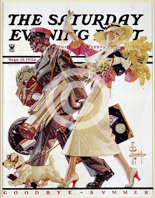 Cover of The Saturday Evening Post, Sep 15, 1934. Artist: Unknown