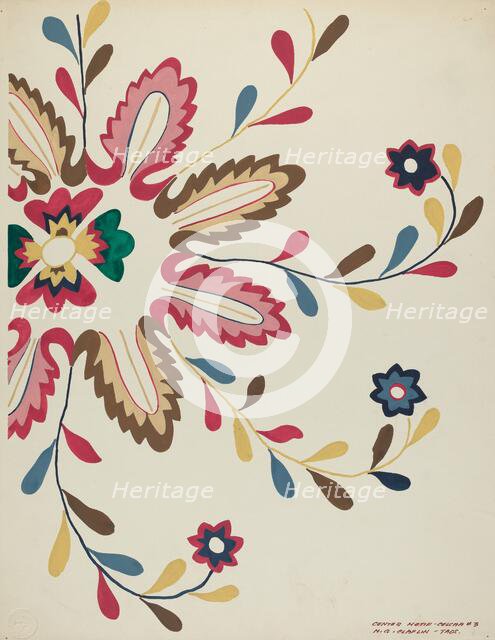 Colcha Plate, 1935/1942. Creator: Majel G. Claflin.