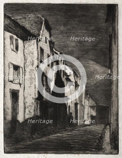 Twelve Etchings from Nature: Street in Saverne, 1858. Creator: James McNeill Whistler (American, 1834-1903).