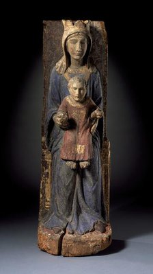 Enthroned Virgin and Child, between c.1340 and c.1360. Creator: Unknown.