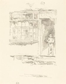 The Barber's Shop in the Mews, 1896. Creator: James Abbott McNeill Whistler.