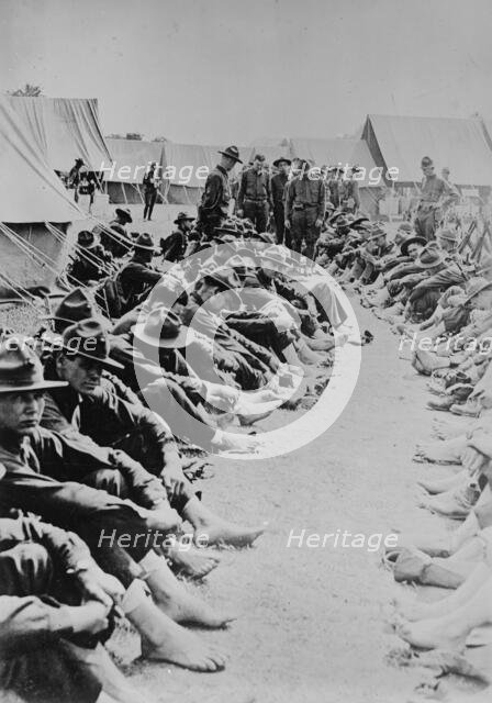 Feet inspection, 3 June 1918. Creator: Bain News Service.