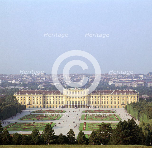 Schonbrunn Palace in Vienna, 17th century. Artist: Unknown