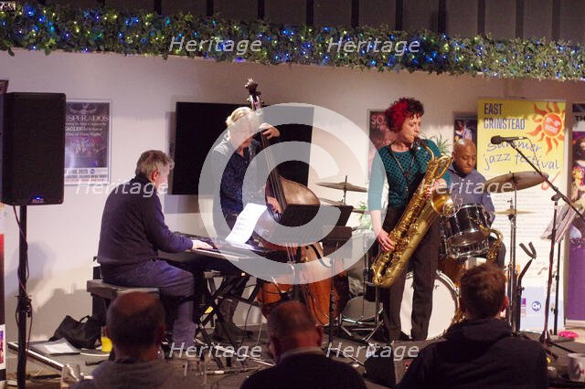 Hannah Horton Quartet, East Grinstead Jazz Club, West Suusex, Jan 2025. Creator: Brian O'Connor.