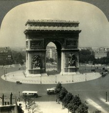 'The Arch of Triumph and the Place de l'Etoile, Paris, France', c1930s. Creator: Unknown.