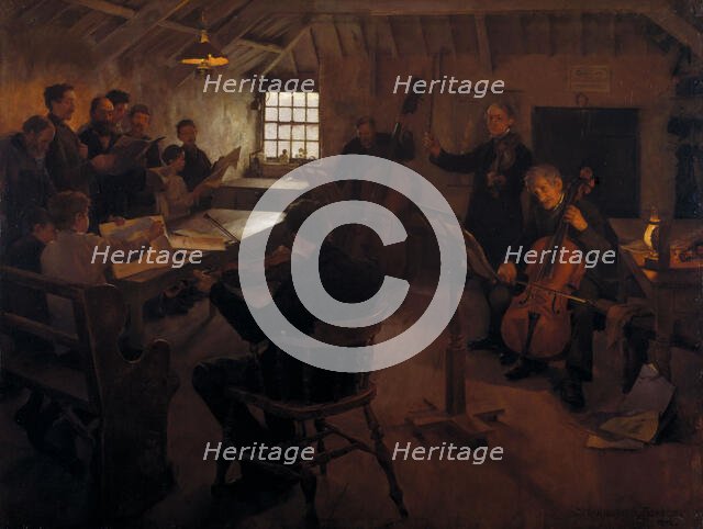 The Village Philharmonic, 1888. Creator: Stanhope A Forbes.