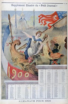Calendar for 1900. Artist: Unknown