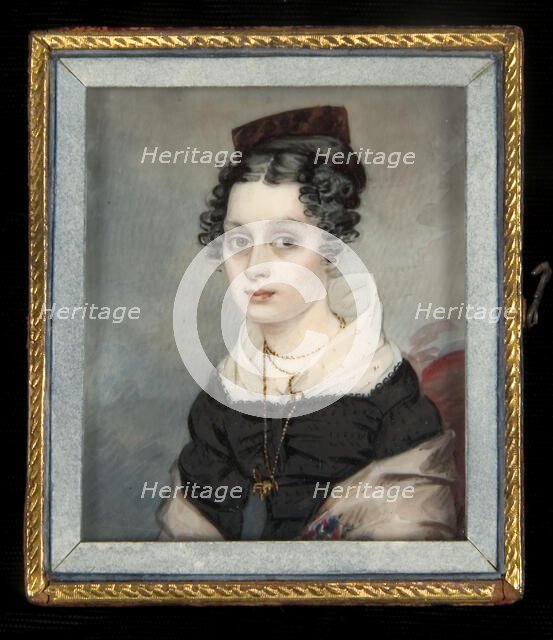 Portrait of Mary Catlin, ca. 1827. Creator: George Catlin.