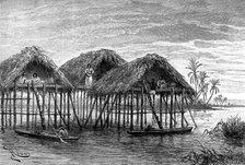 Lake dwellings of Santa Rosa, near Maracaibo, Venezuela, 1895. Artist: Unknown