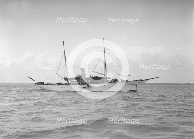 The steam yacht 'Stradella', 1912. Creator: Kirk & Sons of Cowes.
