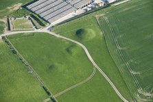Group of round barrows, showing as earthworks, on Shorn Hill, near Martinstown, Dorset, 2015. Creator: Historic England.