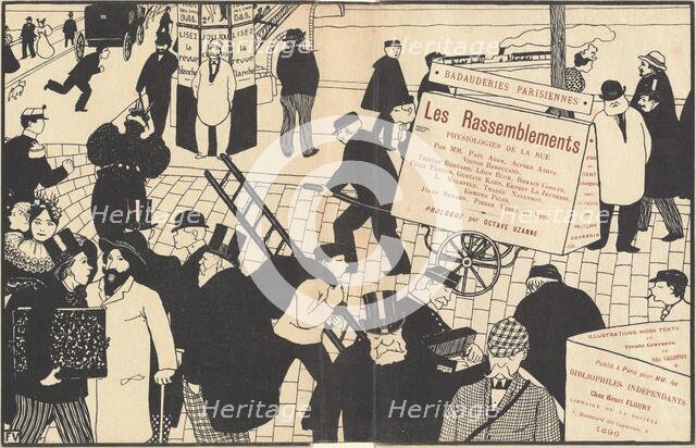 Book jacket for "Les Rassemblements", 1896. Creator: Félix Vallotton.