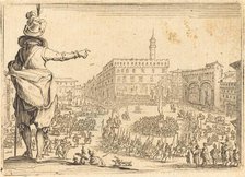 Piazza della Signoria, Florence, c. 1622. Creator: Jacques Callot.