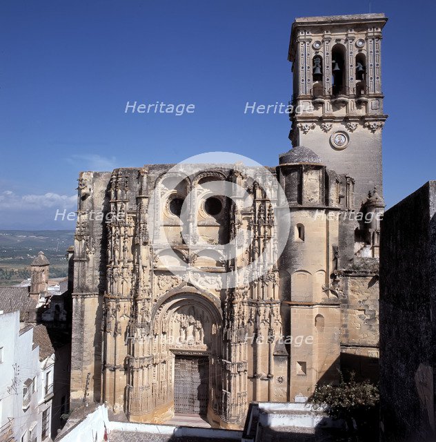 Façade of the Church of Santa Maria in Arcos de la Frontera.