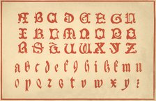 Alphabet, letters A-Z, upper and lower case Artist: Unknown.