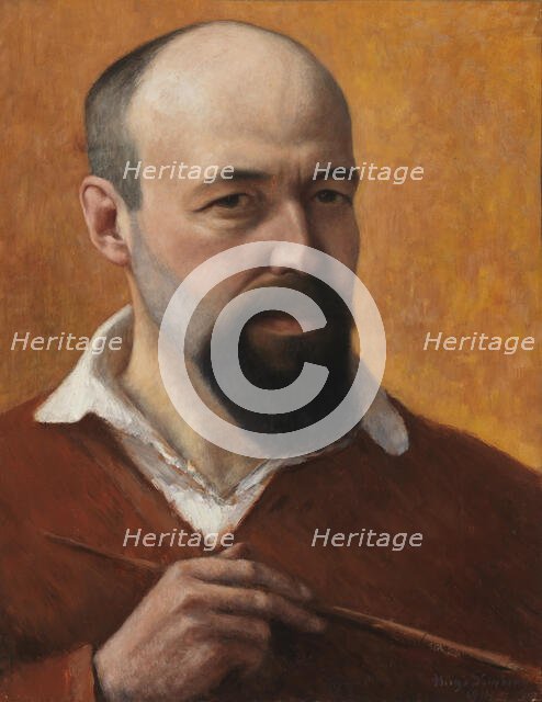 Self-Portrait, 1914. Creator: Hugo Simberg.