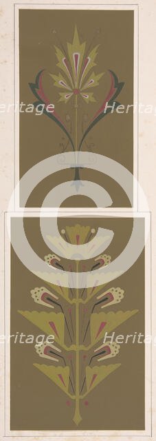 Design drawing, ca. 1883, based on earlier design. Creator: Christopher Dresser.