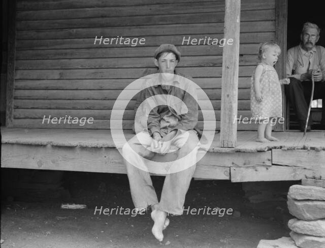 Young sharecropper at Chesnee, South Carolina, 1937. Creator: Dorothea Lange.