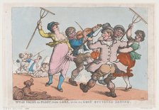 Wild Irish, or Paddy from Cork with his Coat Buttoned Behind, 1818., 1818. Creator: Thomas Rowlandson.