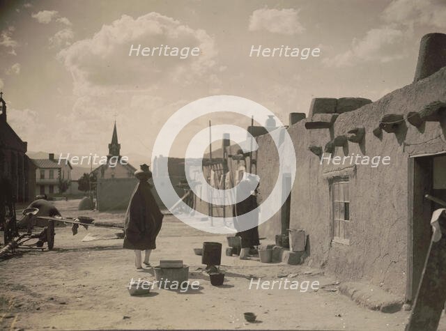 Street Scene-San Juan, c1927. Creator: Edward Sheriff Curtis.
