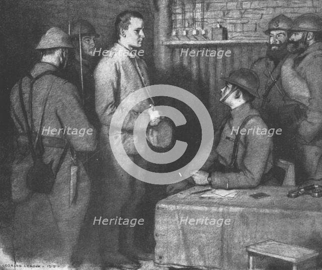 'Choses vues a la guerre; Les deux Polonais: Un soldat de nationalite polonaise...', 1915. Creator: Georges Leroux.