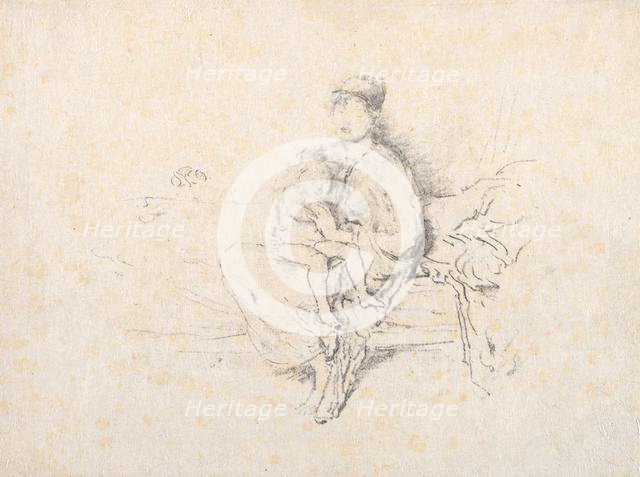 Mother and Child, No. 2, 1896. Creator: James McNeill Whistler (American, 1834-1903).