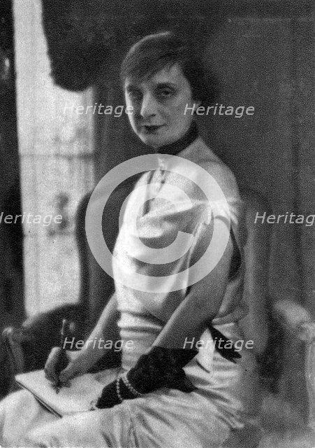 Anna de Noailles, French author, 1930. Artist: Unknown