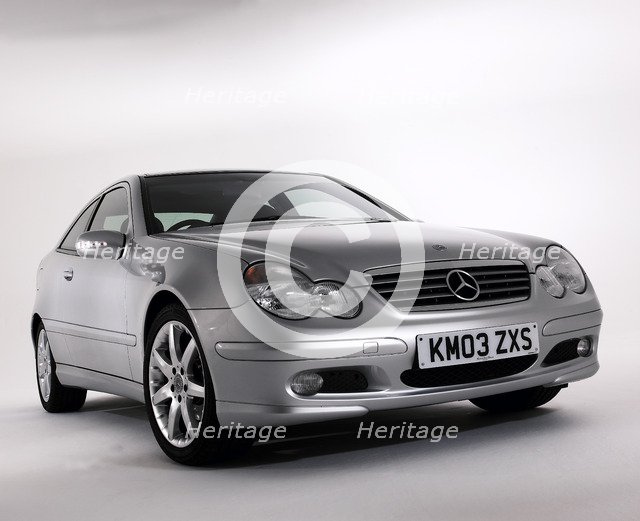 2003 Mercedes Benz C200k Coupe. Artist: Unknown.