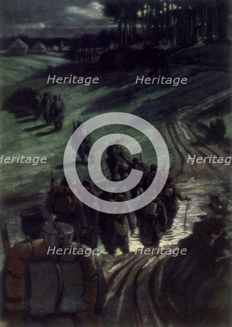 'Off to the Trenches', 1915, (1926).Artist: Michel