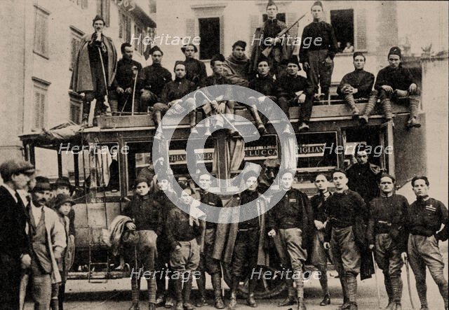 The Action Team (Squadristi) of Lucca, 1922, 1922. Creator: Unknown photographer.