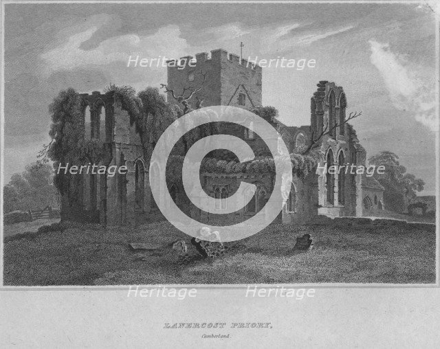 'Lanercost Priory, Cumberland', 1814. Artist: John Greig.