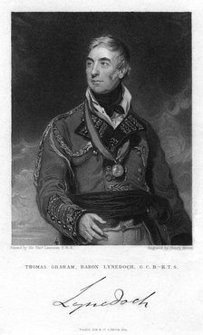 Thomas Graham, 1st Baron Lynedoch, Scottish politician and soldier, 1831. Artist: Henry Meyer