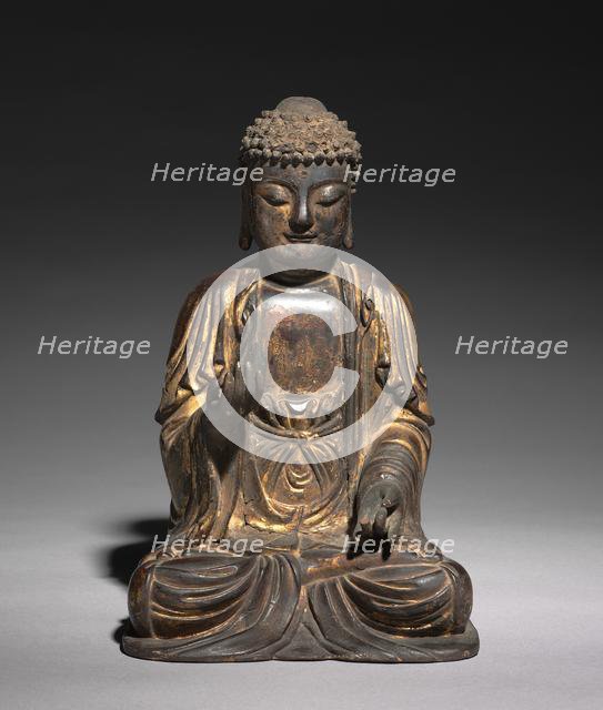 Seated Amitabha, 1300s. Creator: Unknown.