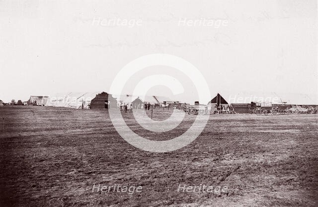Quartermaster and Ambulance Camp, Brandy Station, Virginia, 1861-65. Creator: Tim O'Sullivan.