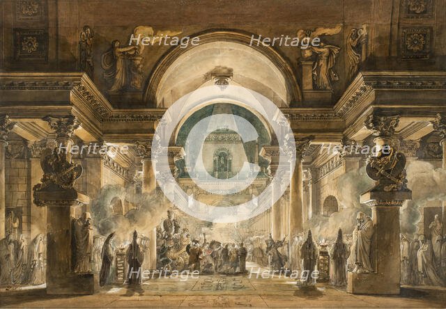 The Funeral Procession of Agamemnon, 1787. Creator: Louis Jean Desprez.