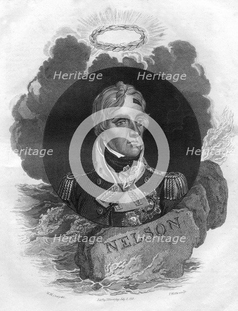 Lord Horatio Nelson, English naval commander, 1816.Artist: T Wallis