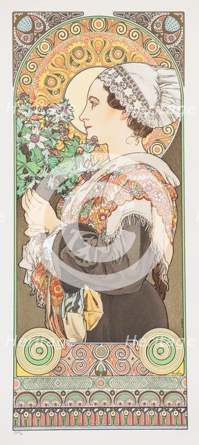 Chardon de Grève. (Thistle from the Sands), 1902. Creator: Mucha, Alfons Marie (1860-1939).
