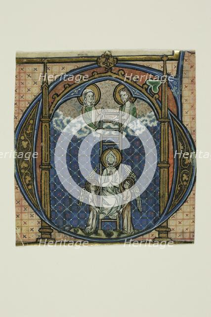 The Ascension of St. Dominic in a Historiated Initial "G" from a Gradual, 1325/50. Creator: Unknown.