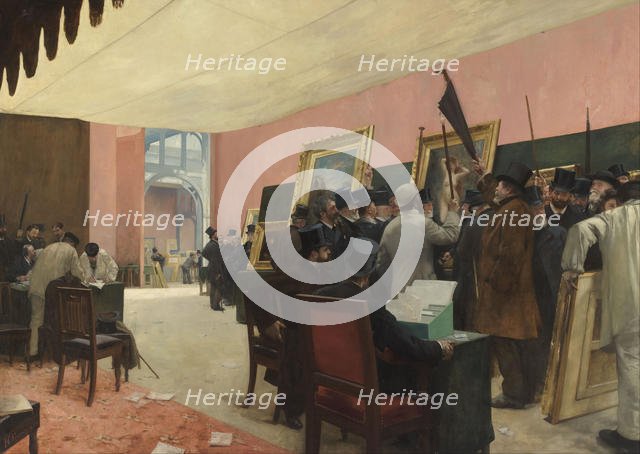 A Session of the Painting Jury, before 1885. Artist: Gervex, Henri (1852-1929)